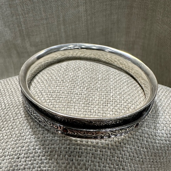 Passage to Israel, spinner bangle bracelet, Garnet, 925 Sterling silver  - Picture 3 of 16